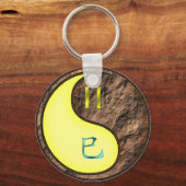 Tweelingen & Aarde Slang Sleutelhanger (Voorkant)