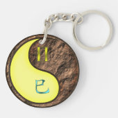 Tweelingen & Aarde Slang Sleutelhanger (Achterkant)