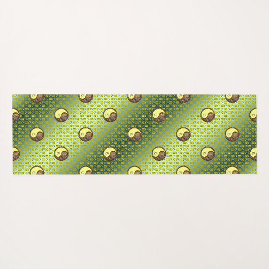 Tweelingen & Aarde Slang Yogamat (Achterkant (horizontaal))