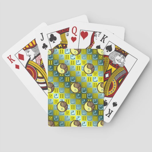 Tweelingen & Aardslang Pokerkaarten (Achterkant)