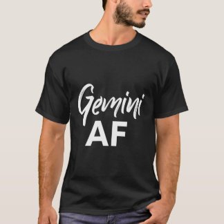 Tweelingen Af Penseel Schrijven Grappige Zodiac Ge T-shirt