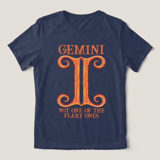 Tweelingen astrologie tweeling geboorte teken dier Tri-Blend shirt (Design voorkant)