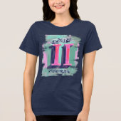 Tweelingen astrologie tweeling geboorte teken zodi Tri-Blend shirt (Voorkant)