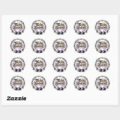 Tweelingen brouwen Halloween Baby shower Round Sti Ronde Sticker (Vel)