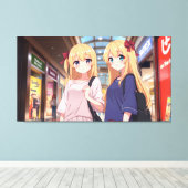 Tweelingen Canvas Afdruk (Insitu (Houten vloer))