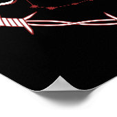 Tweelingen Constellation Gothic Dark Celestial Art Poster (Hoek)