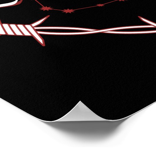 Tweelingen Constellation Gothic Dark Celestial Art Poster (Hoek)