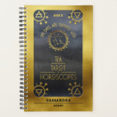 Tweelingen Dark Zodiac: Tea Tarot Horoscoop Goud Planner (Voorkant)