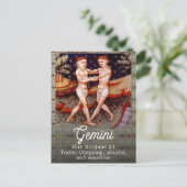 Tweelingen de Tweeling Sterrenbeeld Verjaardagsfee Briefkaart (Staand voorkant)