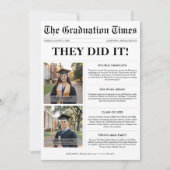 Tweelingen deden het gezamenlijke Afstuderen krant Kaart (Voorkant)