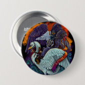 Tweelingen~dierenriem Ronde Button 7,6 Cm (Voorkant /achterkant)