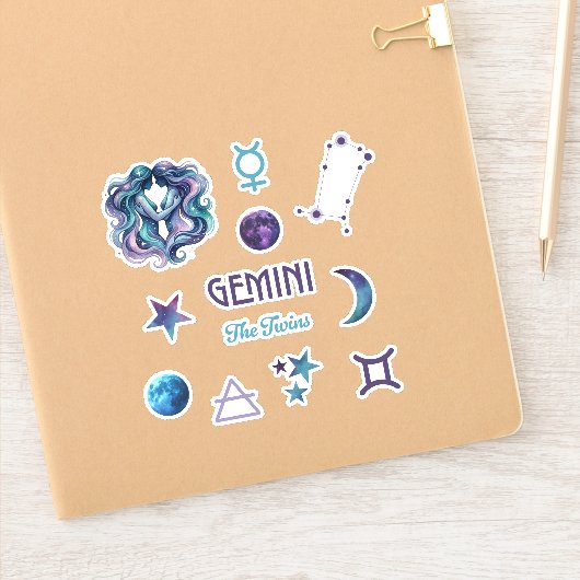Tweelingen Dierenriem Sticker Collectie (Notitieboek)