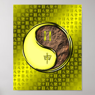 Tweelingen en Aardaap Poster