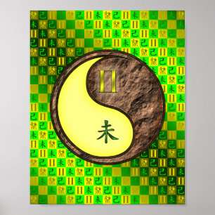 Tweelingen en aardgeit poster