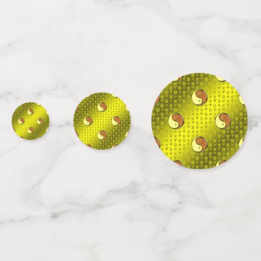 Tweelingen en houten aap confetti (Achterkanten)