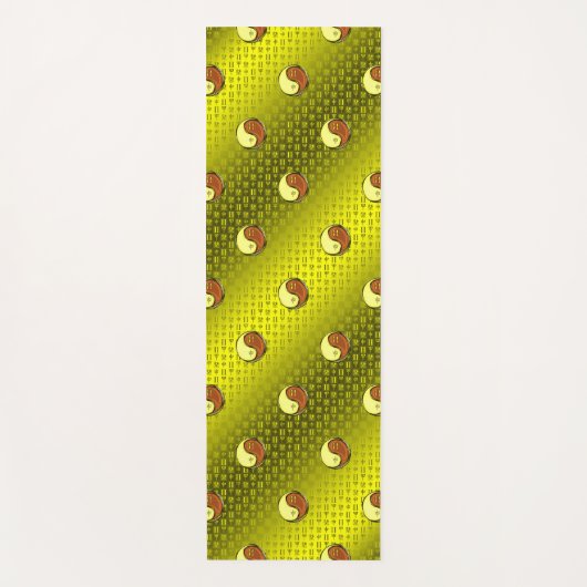 Tweelingen en houten aap yogamat (Voorkant)