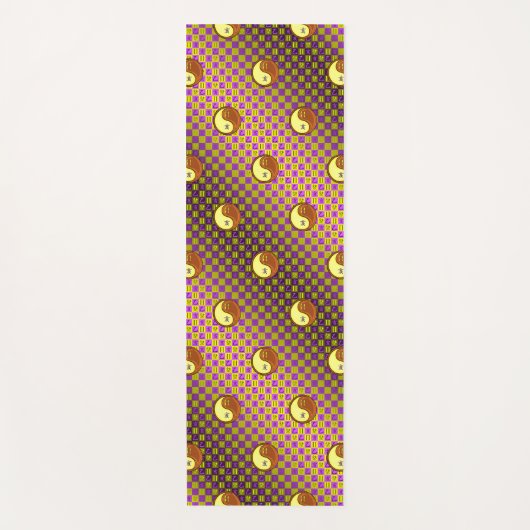 Tweelingen en houten zwijn yogamat (Voorkant)