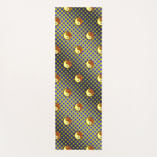 Tweelingen en houtossen yogamat (Voorkant)