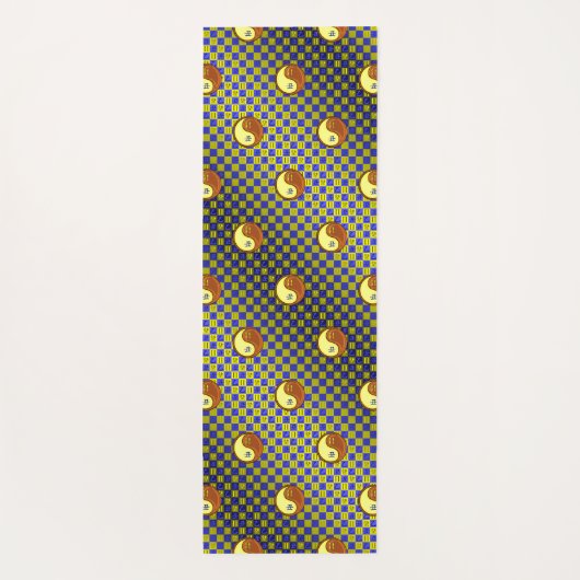 Tweelingen en houtossen yogamat (Achterkant)