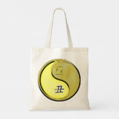 Tweelingen en metalen os tote bag (Achterkant)