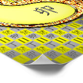 Tweelingen en vuurkonijn poster (Hoek)