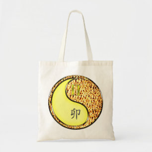 Tweelingen en vuurkonijn tote bag