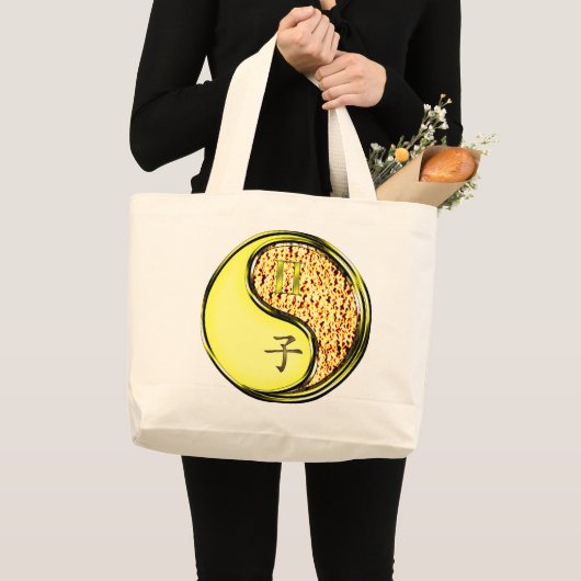 Tweelingen en vuursnelheid grote tote bag (Voorkant (product))