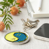 Tweelingen en waterdraak sleutelhanger (Zijkant)