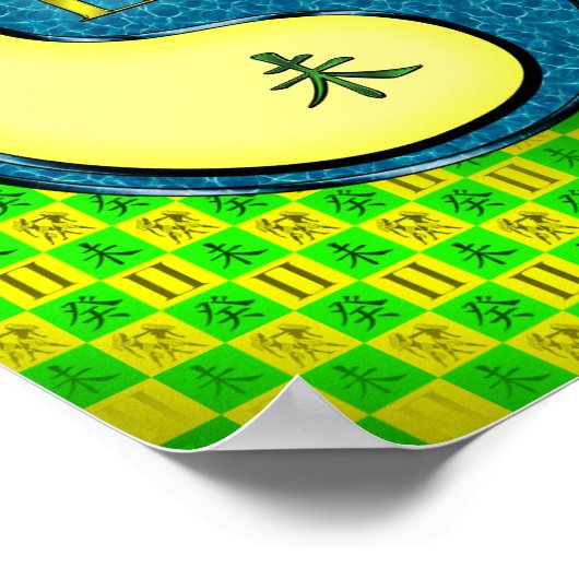 Tweelingen en watergeit poster (Hoek)