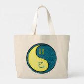 Tweelingen en waterslang grote tote bag (Achterkant)