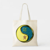 Tweelingen en watertijger tote bag (Achterkant)