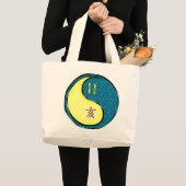 Tweelingen en waterzwijn grote tote bag (Voorkant (product))