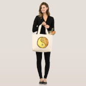 Tweelingen & Fire Haan Grote Tote Bag (Voorkant (model))