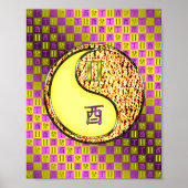 Tweelingen & Fire Haan Poster (Voorkant)