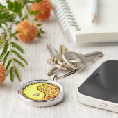 Tweelingen & Fire Haan Sleutelhanger (Zijkant)