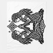 Tweelingen — Geheime Inkt Zodiac Tweeling Fleece Deken (Voorkant)