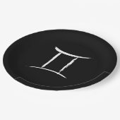 Tweelingen GEMINI Mei Juni Zodiac Astrologie Verja Papieren Bordje (Gekanteld)