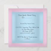 Tweelingen Geslacht Bekeren feestjongens of meisje Kaart (Achterkant)