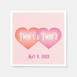 Tweelingen-hartsmeisje Servet