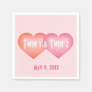 Tweelingen-hartsmeisje Servet