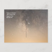 Tweelingen Hemelse Typografie Zodiac Glitter Cool Aankondigingskaart (Achterkant)