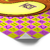 Tweelingen & Hout Haan Poster (Hoek)