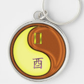 Tweelingen & Hout Haan Sleutelhanger (Voorkant)