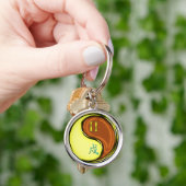 Tweelingen & Hout Hond Sleutelhanger (Hand)