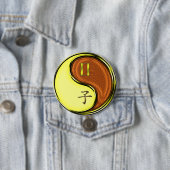 Tweelingen & Hout Rat Ronde Button 7,6 Cm (In situ)