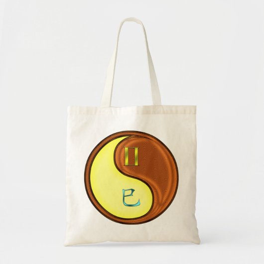 Tweelingen & Hout Slang Tote Bag (Voorkant)