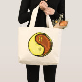 Tweelingen & Houten Aap Grote Tote Bag (Voorkant (product))