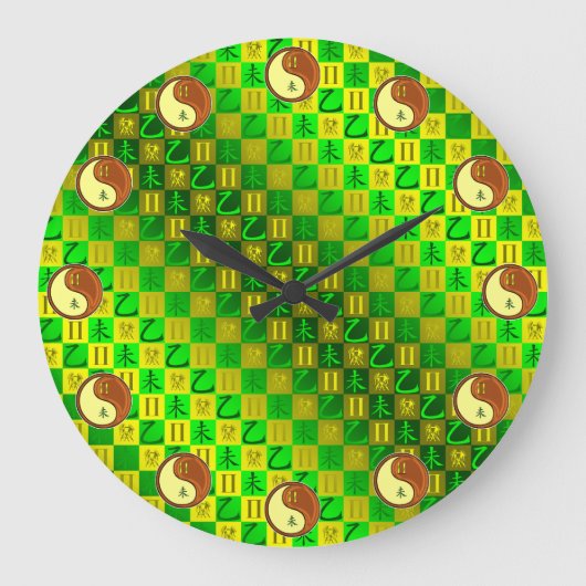 Tweelingen & Houten Geit Grote Klok (Voorkant)