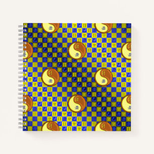 Tweelingen & Houten Os Notitieboek