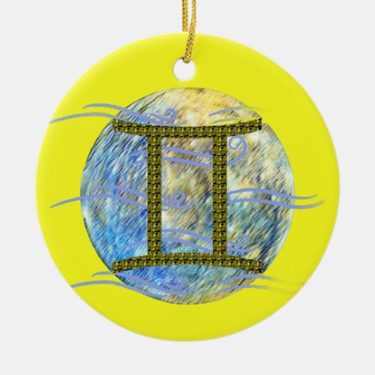 Tweelingen Keramisch Ornament (Voorkant)